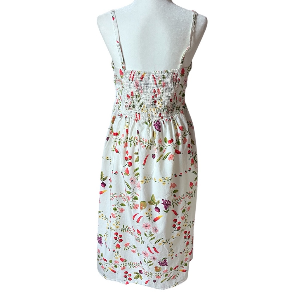 Old Navy Sleeveless Midi Dress Fruit Flower Print Size Medium NWT Cottagecore - Picture 5 of 14